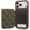 Guess 4G Cardslots & Magnetic Closure Crossbody-hoesje voor Apple iPhone 18 Pro Max / 17 Pro Max, bruin