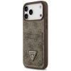 Guess 4G Double Card Triangle-hoesje voor Apple iPhone 18 Pro Max / 17 Pro Max, bruin
