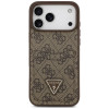 Guess 4G Double Card Triangle-hoesje voor Apple iPhone 18 Pro Max / 17 Pro Max, bruin