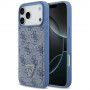 Guess 4G Double Card Triangle-hoesje voor Apple iPhone 18 Pro Max / 17 Pro Max, blauw