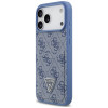 Guess 4G Double Card Triangle-hoesje voor Apple iPhone 18 Pro Max / 17 Pro Max, blauw