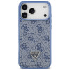 Guess 4G Double Card Triangle-hoesje voor Apple iPhone 18 Pro Max / 17 Pro Max, blauw