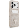 Guess 4G Double Card Triangle-hoesje voor Apple iPhone 18 Pro Max / 17 Pro Max, roze