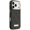 Guess 4G Logo Plate MagSafe-hoesje voor Apple iPhone 18 Pro Max / 17 Pro Max, zwart