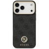 Guess 4G Strass Logo MagSafe-hoesje voor Apple iPhone 18 Pro Max / 17 Pro Max, zwart
