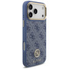 Guess 4G Strass Logo MagSafe-hoesje voor Apple iPhone 18 Pro Max / 17 Pro Max, blauw