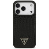 Guess Croco Triangle Logo MagSafe-hoesje voor Apple iPhone 18 Pro / 17 Pro, zwart
