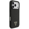 Guess Croco Triangle Logo MagSafe-hoesje voor Apple iPhone 18 Pro / 17 Pro, zwart