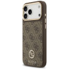 Guess 4G Strass Logo MagSafe-hoesje voor Apple iPhone 18 Pro Max / 17 Pro Max, bruin