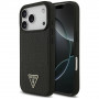 Guess Croco Triangle Logo MagSafe-hoesje voor Apple iPhone 18 Pro Max / 17 Pro Max, zwart