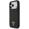 Guess Croco Triangle Logo MagSafe-hoesje voor Apple iPhone 18 Pro Max / 17 Pro Max, zwart