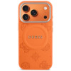 Guess Peony Hot Stamp MagSafe-hoesje voor Apple iPhone 18 Pro Max / 17 Pro Max, oranje