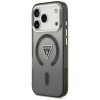 Guess IML Gradient Triangle Logo MagSafe-hoesje voor Apple iPhone 18 Pro Max / 17 Pro Max, zwart