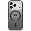 Guess IML Gradient Triangle Logo MagSafe-hoesje voor Apple iPhone 18 Pro Max / 17 Pro Max, zwart