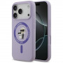 Karl Lagerfeld Silicone Karl&Choupette Ring MagSafe-hoesje voor Apple iPhone 18 Pro / 17 Pro, paars