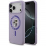 Karl Lagerfeld Silicone Karl&Choupette Ring MagSafe-hoesje voor Apple iPhone 18 Pro Max / iPhone 17 Pro Max, paars