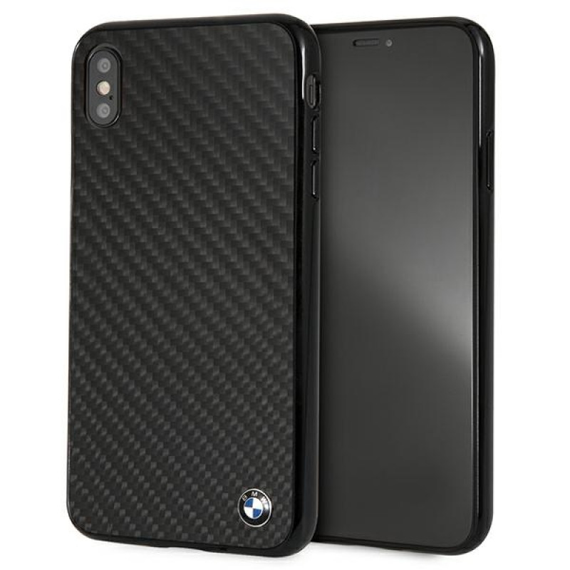 BMW BMHCI65MBC Signature Carbon hardcase voor Apple iPhone XS Max, zwart