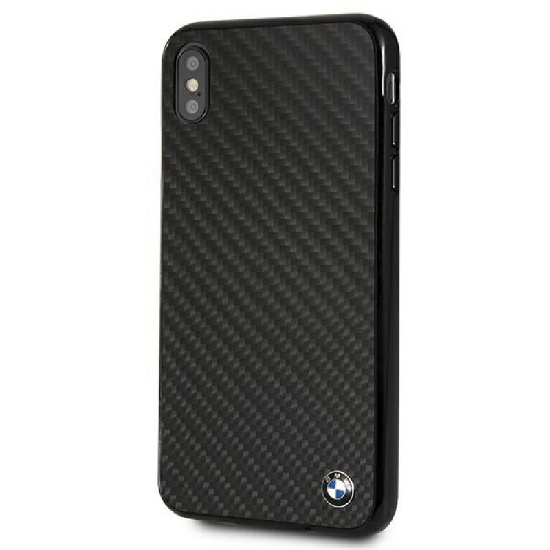 BMW BMHCI65MBC Signature Carbon hardcase voor Apple iPhone XS Max, zwart