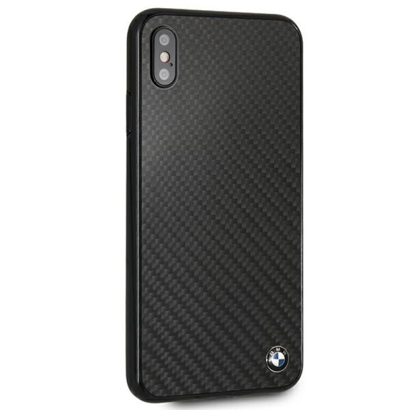 BMW BMHCI65MBC Signature Carbon hardcase voor Apple iPhone XS Max, zwart