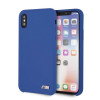 BMW BMHCPXMSILNA Silicone M Collection Hardcase voor Apple iPhone X / XS, marineblauw