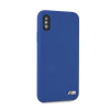 BMW BMHCPXMSILNA Silicone M Collection Hardcase voor Apple iPhone X / XS, marineblauw