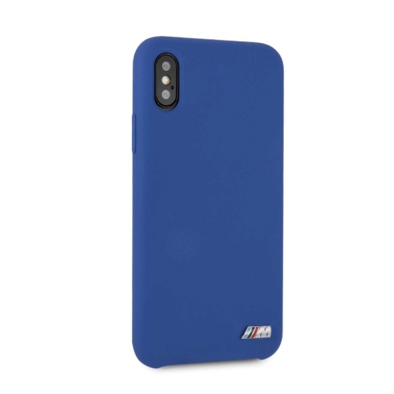 BMW BMHCPXMSILNA Silicone M Collection Hardcase voor Apple iPhone X / XS, marineblauw