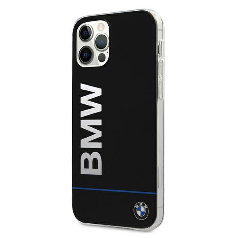BMW BMHCP12MPCUBBK Signature Printed Logo-hardcase voor Apple iPhone 12 / 12 Pro, zwart