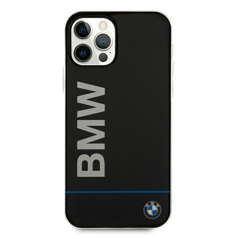 BMW BMHCP12MPCUBBK Signature Printed Logo-hardcase voor Apple iPhone 12 / 12 Pro, zwart