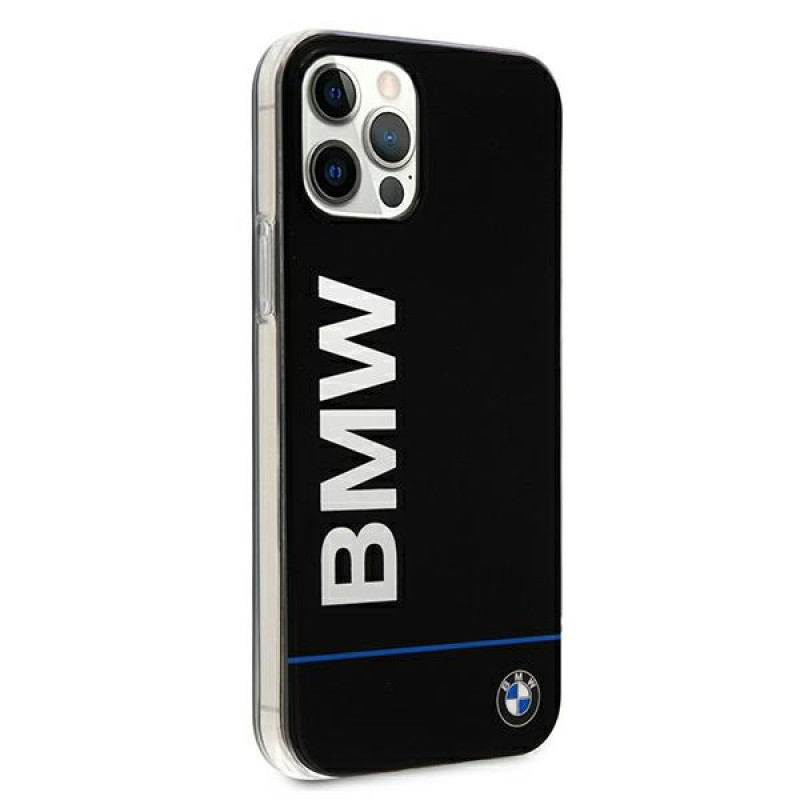 BMW BMHCP12MPCUBBK Signature Printed Logo-hardcase voor Apple iPhone 12 / 12 Pro, zwart