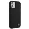 BMW BMHCP12SSILBK Silicone Signature Hardcase voor Apple iPhone 12 mini, zwart