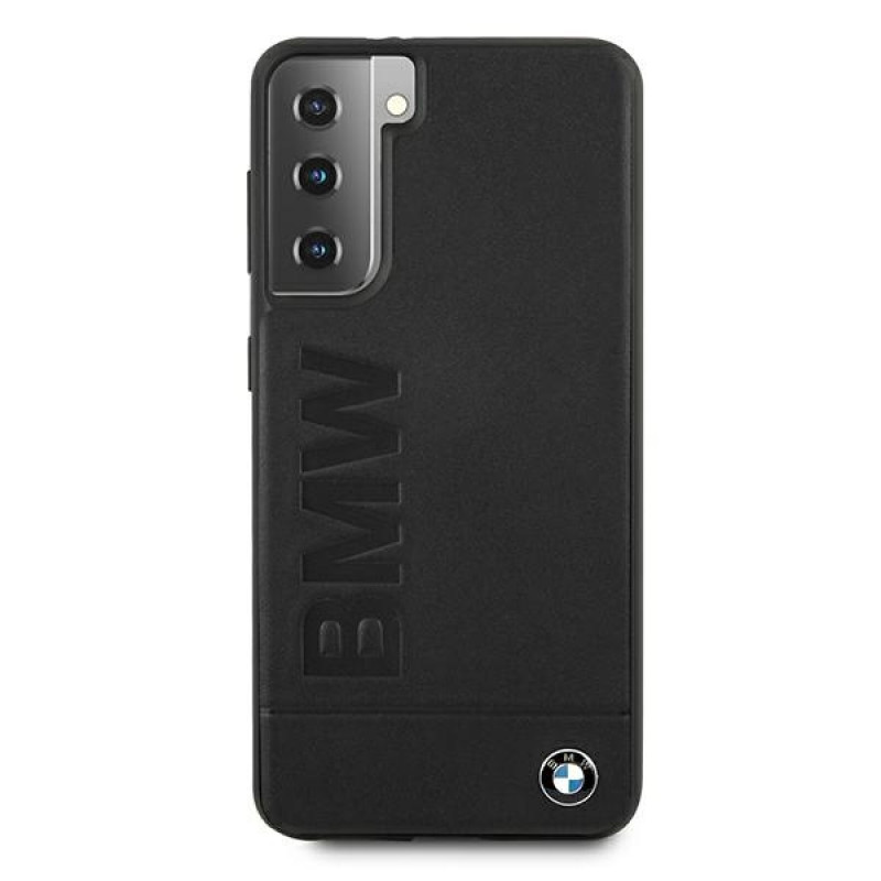 BMW BMHCS21MSLLBK Signature Logo Imprint hardcase voor Samsung Galaxy S21+, zwart