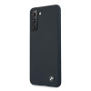 BMW BMHCS21MSILNA Silicone Signature Hardcase voor Samsung Galaxy S21+, marineblauw