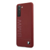 BMW BMHCS21MSLBLRE silicone Signature Logo-hardcase voor Samsung Galaxy S21+, rood