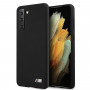 BMW BMHCS21MMSILBK Silicone M Collection-hoesje voor Samsung Galaxy S21+, zwart