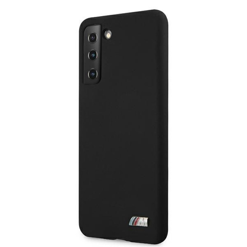 BMW BMHCS21MMSILBK Silicone M Collection-hoesje voor Samsung Galaxy S21+, zwart