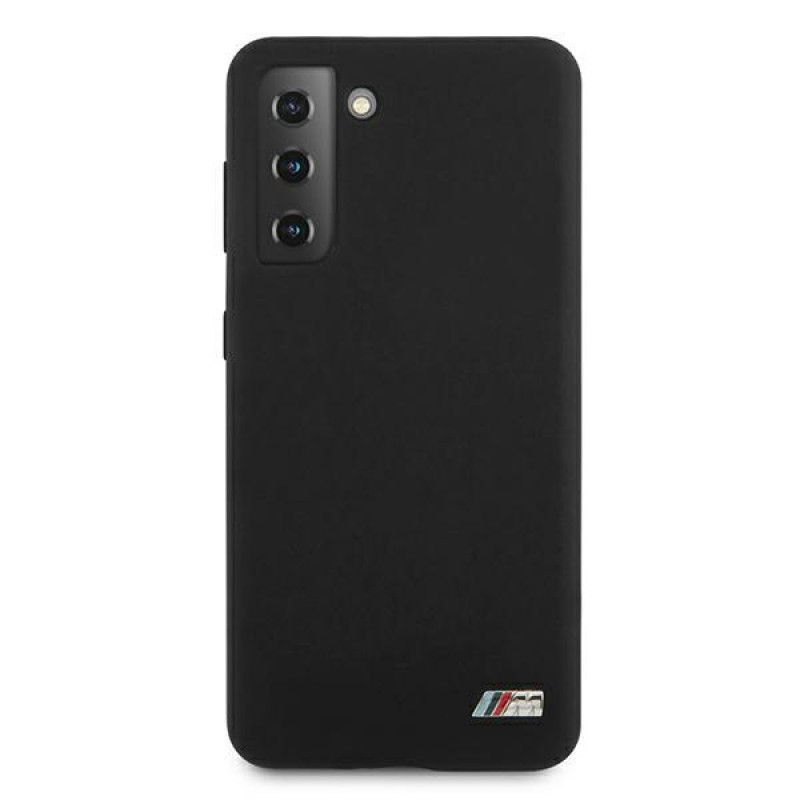 BMW BMHCS21MMSILBK Silicone M Collection-hoesje voor Samsung Galaxy S21+, zwart