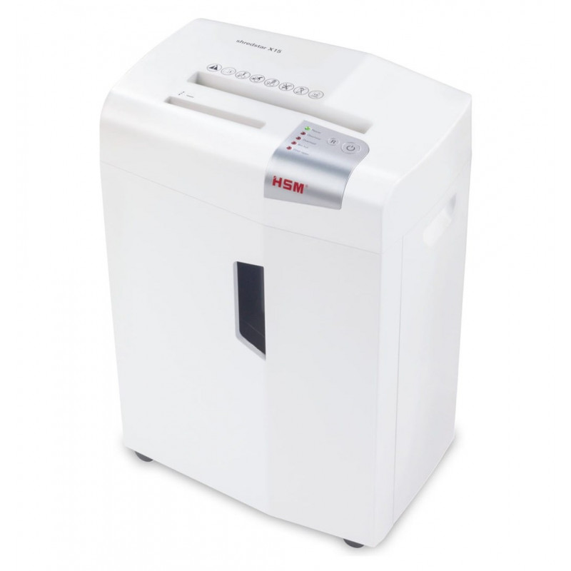 HSM shredstar X15 documentversnipperaar, 30 L, 4x37 mm partikelversnippering (P-4), wit