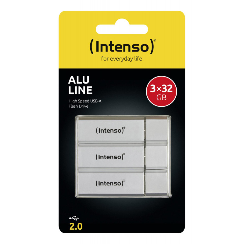 Intenso 3521483 USB-flashdrive, 32 GB, USB Type-A 2.0, zilver