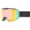 UVEX Evidnt ATTRACT V skibril met etui, zwart/regenboog