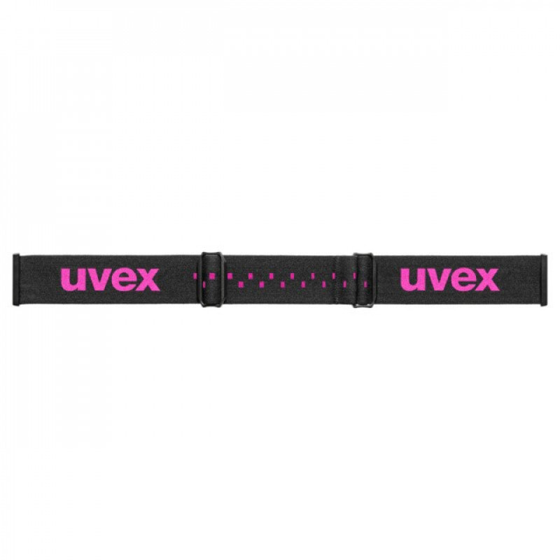 UVEX pwdr FM kinderskibril, zwart/roze/groen/transparant