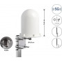 Delock 60769 5G LTE-antenne, N-connector, 3-5 dBi, vaste omnidirectionele, wand- en mastmontage, buiten, wit, 14,2 cm