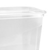 keeeper Fredo Fresh vershoudcontainerset, 3 x 1,0 L, rechthoekig, transparante bodem, grijze deksel