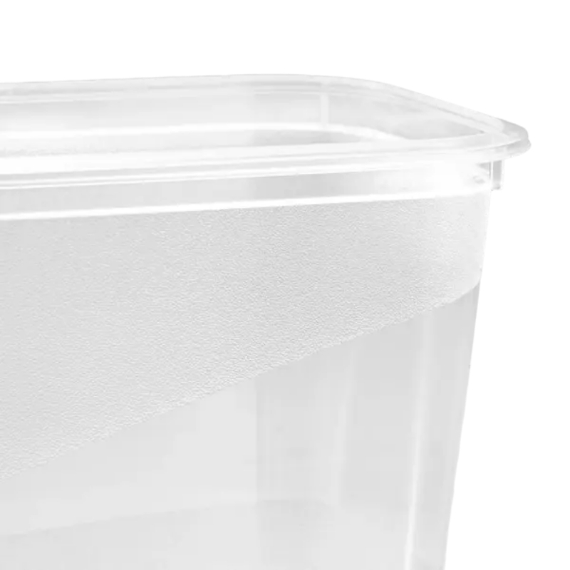 keeeper Fredo Fresh vershoudcontainerset, 3 x 1,0 L, rechthoekig, transparante bodem, grijze deksel