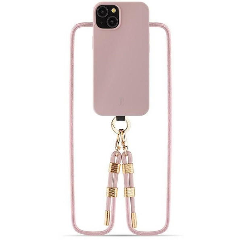Just Elegance JEC151 hoesje voor Apple iPhone 15 MagSafe, PopGrip, roze