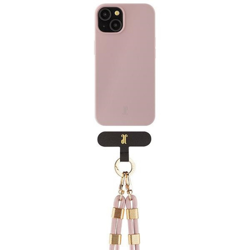 Just Elegance JEC151 hoesje voor Apple iPhone 15 MagSafe, PopGrip, roze