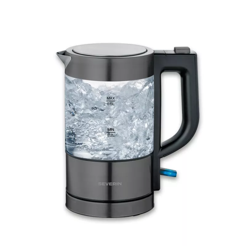 Severin 9387 mini glazen waterkoker, 0,5 l