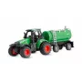 Amewi metalen tractor met tanktrailer, 1:64, RTR, groen