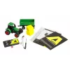 Amewi metalen tractor met aanhangwagen, 1:64, RTR, groen