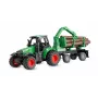 Amewi metalen tractor met bosbouwaanhangwagen, 1:64, RTR, groen