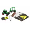 Amewi metalen tractor met bosbouwaanhangwagen, 1:64, RTR, groen